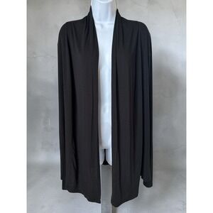 Joah Brown Black Open Modal Cardigan Size M/L